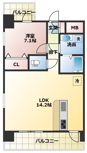 スプランディッド門真　の間取り