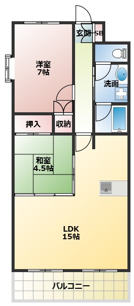 サニーコート暁の間取り