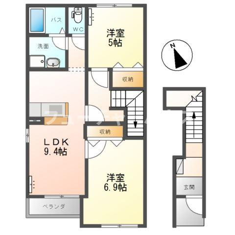 グランディ　パルディの間取り