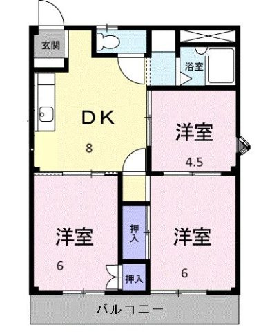 【間取り】 | グリーンハイツ