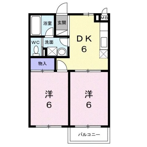【間取り】 | コーポ内山