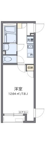 【間取り】 | クレイノエスポワールⅤ | 代表的な間取のため実際の間取とは異なる場合があります