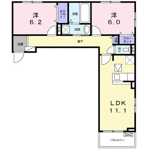 クレシア菱木の間取り