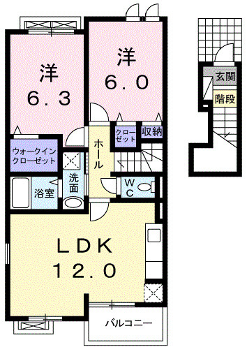 ヴィラパストラーレの間取り