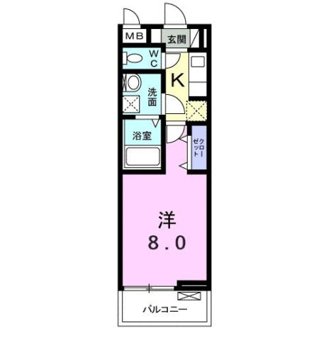 スタヴ　オールの間取り