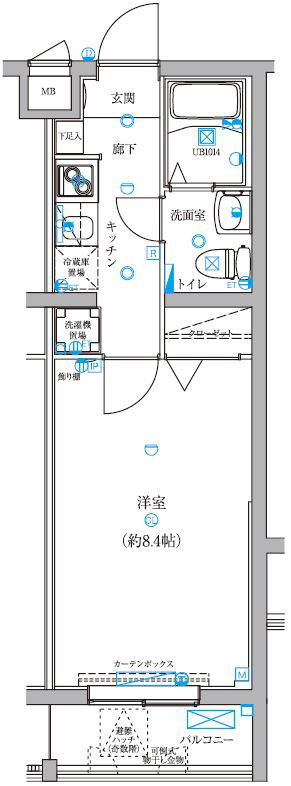 グランドエグザ親水公園Ⅰの間取り
