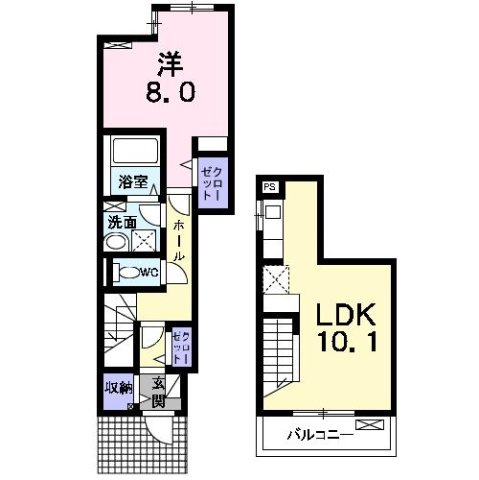 ドゥ　メゾンの間取り