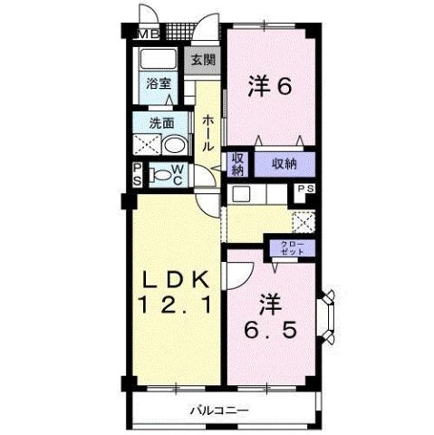 メルヴェイユの間取り