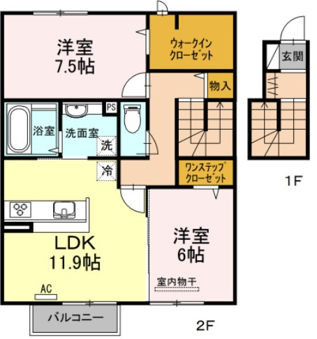 セジュール藍の間取り