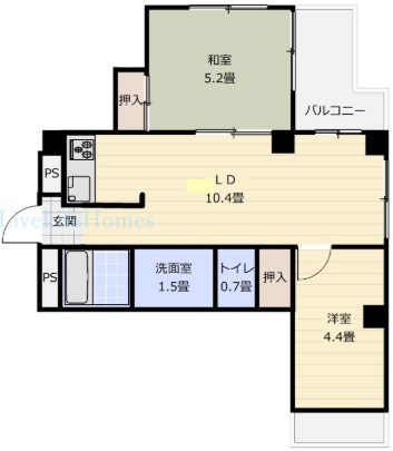 ガーデンヒルズの間取り