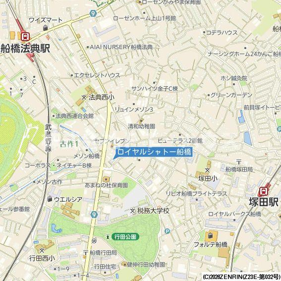 ロイヤルシャトー船橋の地図