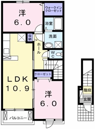 ハピネス北島　Cの間取り