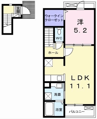 オリーブハウス　Bの間取り