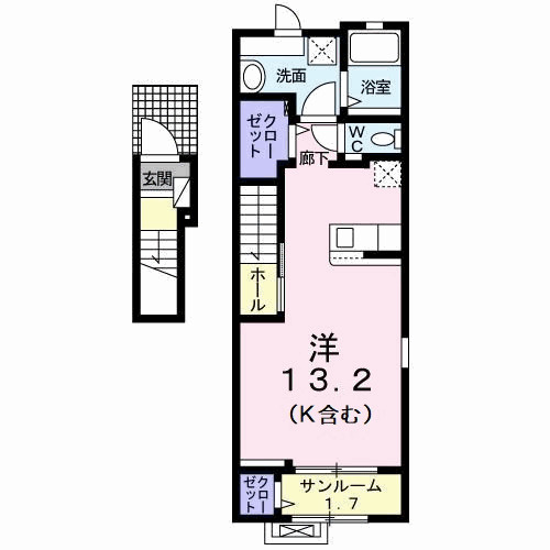 グランデール　Ｂの間取り