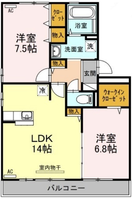 リヴェール北島の間取り