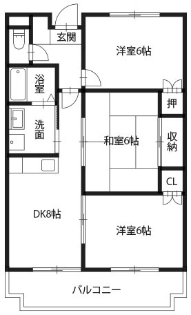 ガーデンヒルズ藍住IIの間取り
