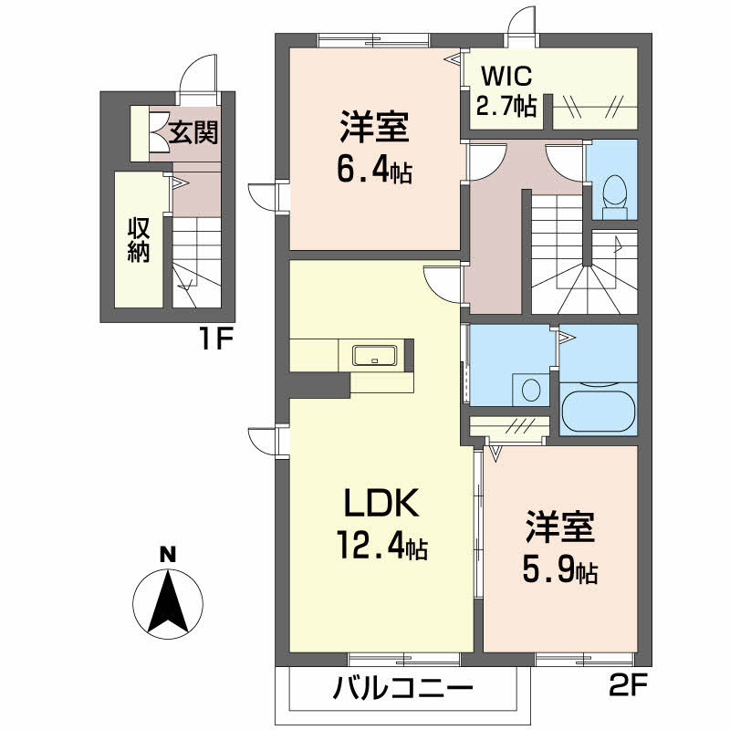 シャーメゾン乙瀬の間取り