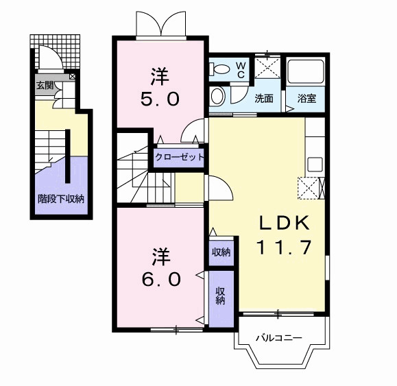 パインヒル石井　Aの間取り