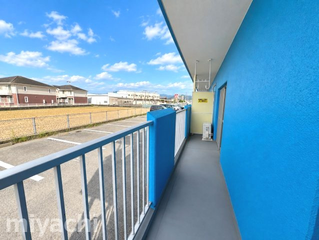 板野郡藍住町矢上字原の賃貸マンションのバルコニー