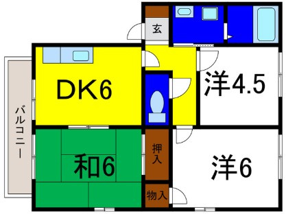 フォブール広田の間取り