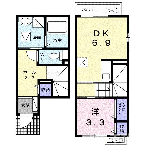 フィオーレ　Ｃの間取り