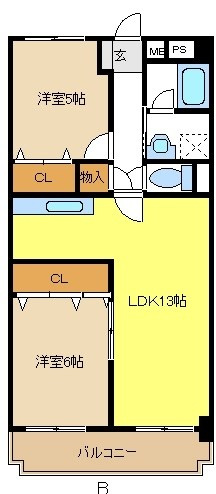クロックタワー植田の間取り