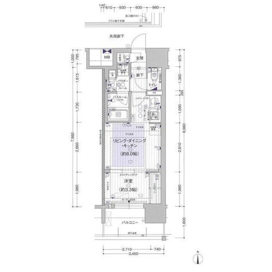 【間取り】 | プレサンス　レイズ　泉　高岳駅前
