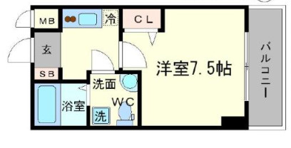 【間取り】 | メインステージ西天満T’s SQUARE