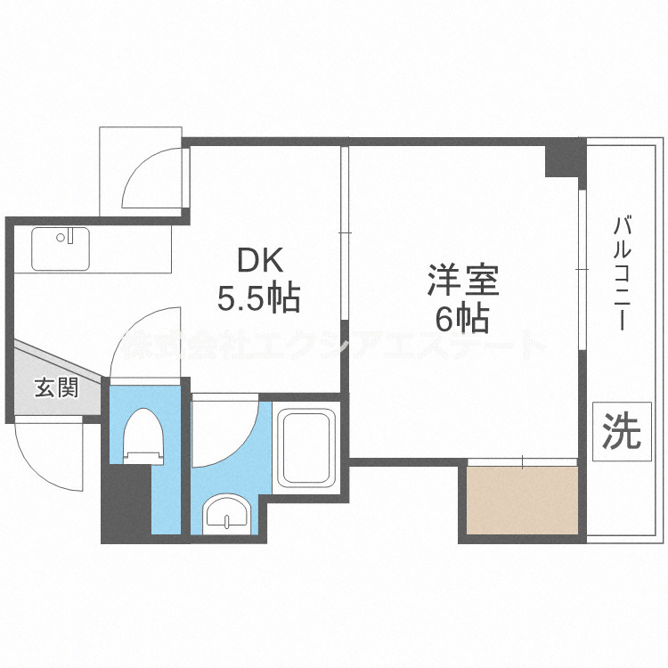 コーポイン長居A棟の間取り