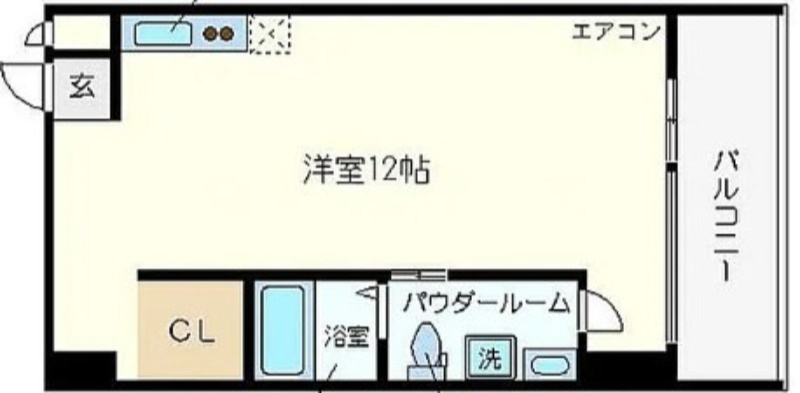 アドバンス心斎橋NEXTUREの間取り