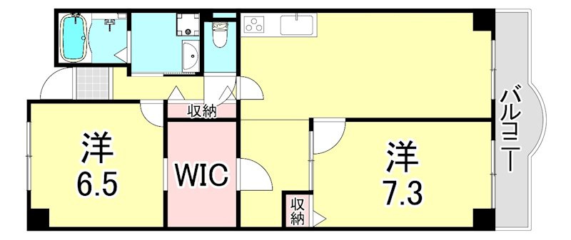 ラ・フォルテ仁川の間取り