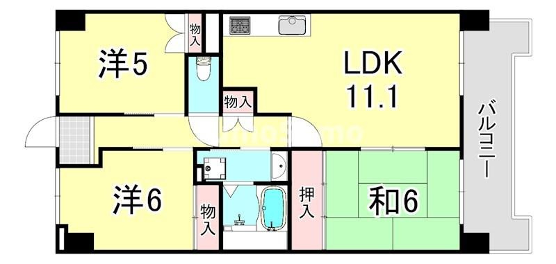リヴェール御影の間取り