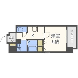 エスリード心斎橋EASTの間取り