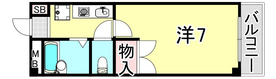 フリックコート下祗園の間取り