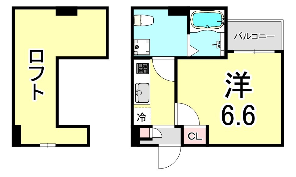 maison de aurore西宮の間取り
