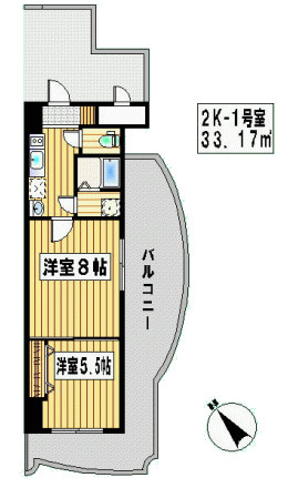 ロイヤル渡辺通の間取り