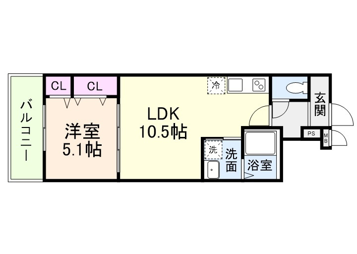 CHARME PARKSIDE Ⅱの間取り