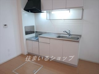アート・ハウス　弐番館のキッチン|浄水器一体型シャワー水栓