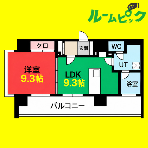 さくらHills NAGOYA WEST　名古屋市賃貸　仲介手数料無料の間取り