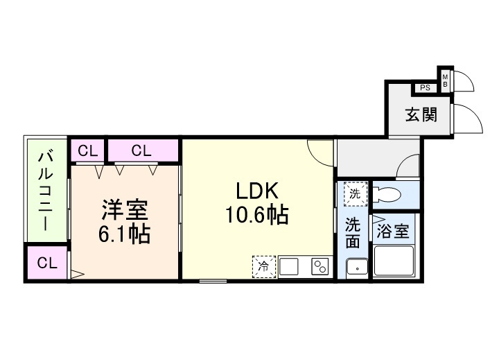 CHARME PARKSIDE Ⅱの間取り