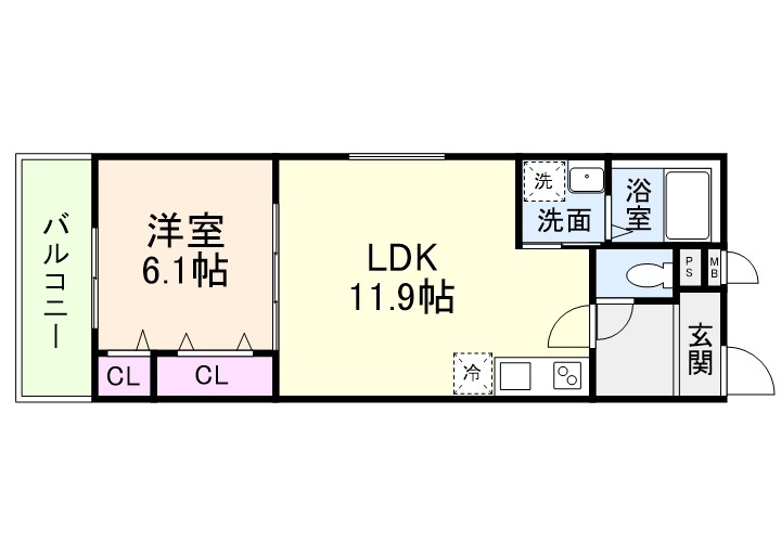 CHARME PARKSIDE Ⅱの間取り