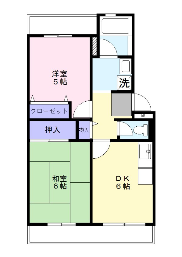 杉並区高円寺南４丁目の賃貸マンションの間取り