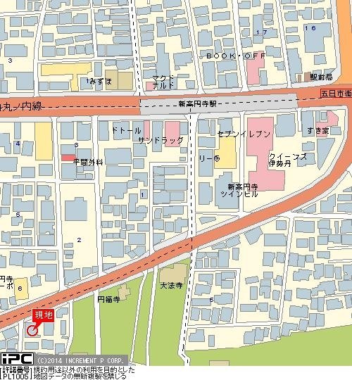メゾン新高円寺の地図