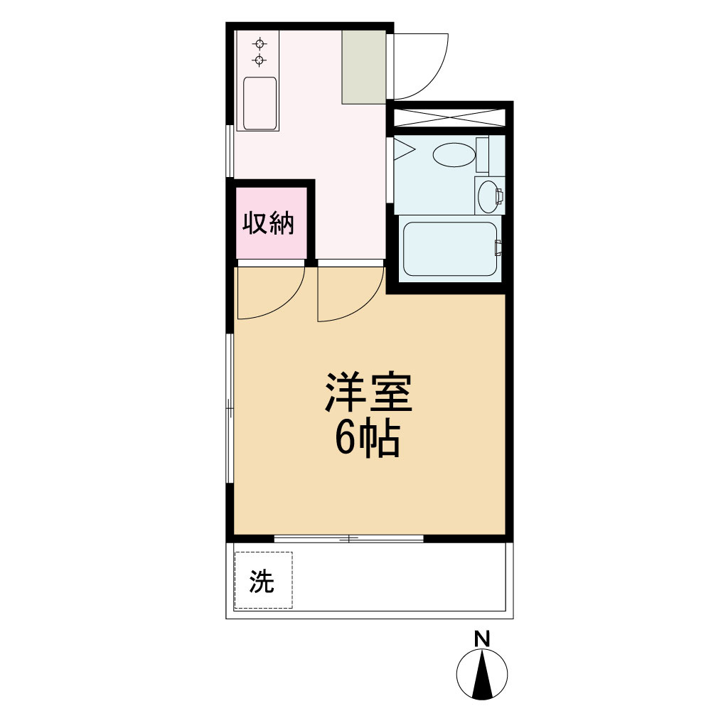 杉並区高円寺北２丁目の賃貸マンションの間取り