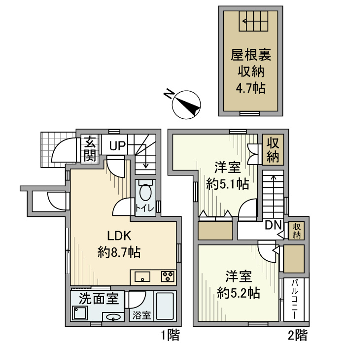 南荻窪戸建の間取り