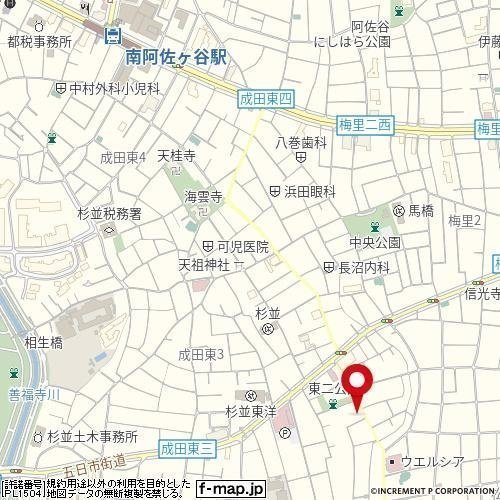 スカイコート阿佐ヶ谷第２の地図