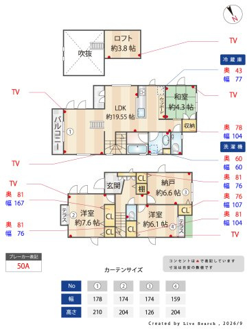 杉並区宮前2丁目戸建の間取り