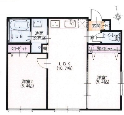 アンベリール四谷坂町の間取り