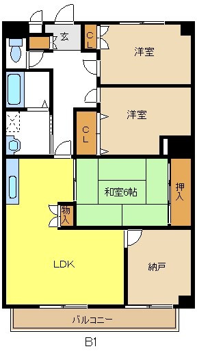 ヴィアーレマルフク南館の間取り
