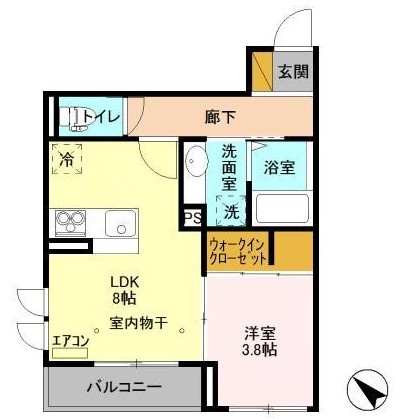 ウィン行徳の間取り